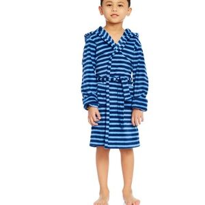 Striped Blue Kids Pajama Robe